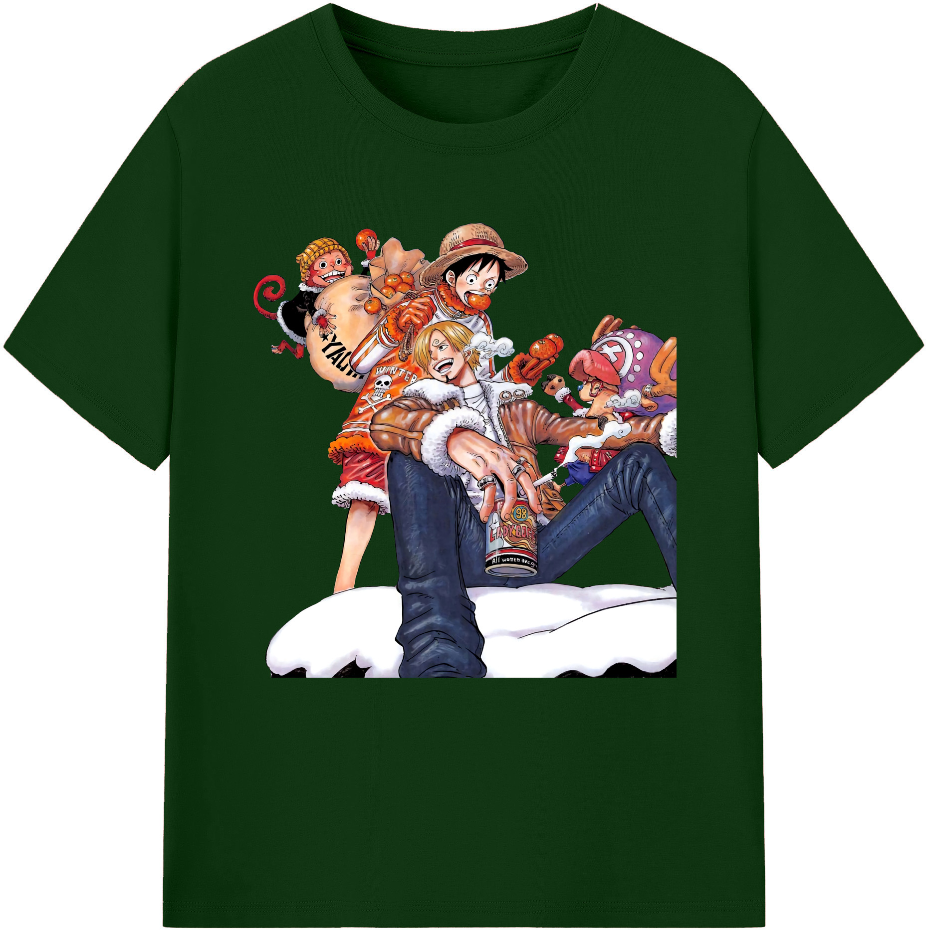 ワンピース サンジ ONE PIECE Sanji 綿100％半袖Tシャツ（フロントプリント）